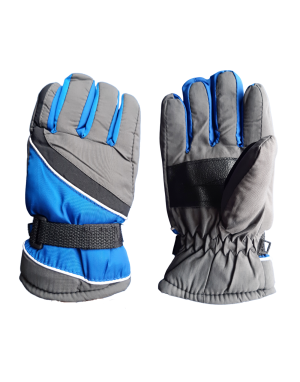 Kids acrylic Snow gloves royal blue